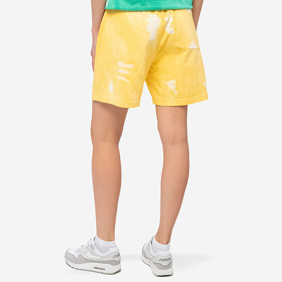 Шорты SPORTY & RICH SERIF LOGO EMBROIDERED TIE DYE GYM SHORT в интернет магазине Peakwww.peakstore.ru - 9 фото