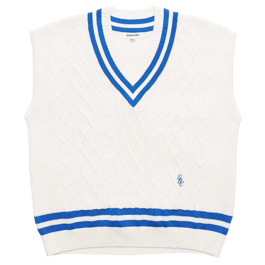 Жилет SPORTY & RICH SRC CABLEKNIT VEST в интернет-магазине Peak Conceptwww.peakstore.ru - 1 фото