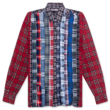 Рубашка NEEDLES Rebuild  Flannel Shirt Ribbon Wide Shirt SS26 