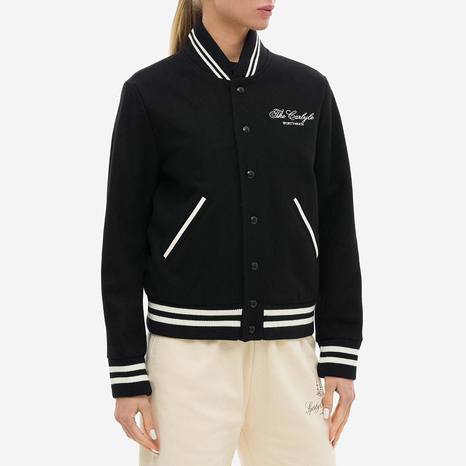 Бомбер SPORTY & RICH CARLYLE CREST WOOL VARSITY JACKET - 3 фото Бомбер SPORTY & RICH CARLYLE CREST WOOL VARSITY JACKET в интернет магазине Peakwww.peakstore.ru - 3 фото