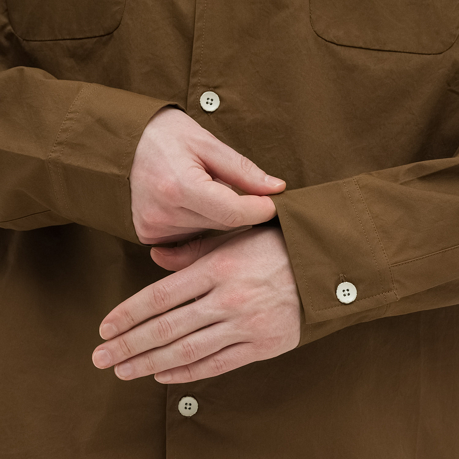 Рубашка BRAIN DEAD POPLIN CAMP COLLAR SHIRT в интернет магазине Peakwww.peakstore.ru - 9 фото