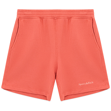 Шорты Sporty & Rich Serif Logo Embroidered GYM Shorts FW25 