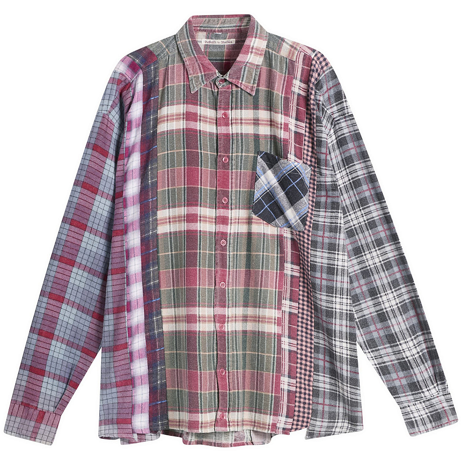 Рубашка NEEDLES REBUILD  FLANNEL SHIRT 7 CUTS WIDE SHIRT в интернет-магазине Peak Conceptwww.peakstore.ru - 1 фото