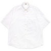 Рубашка AURALEE WASHED FINX TWILL BIG HALF SLEEVED SHIRTS White