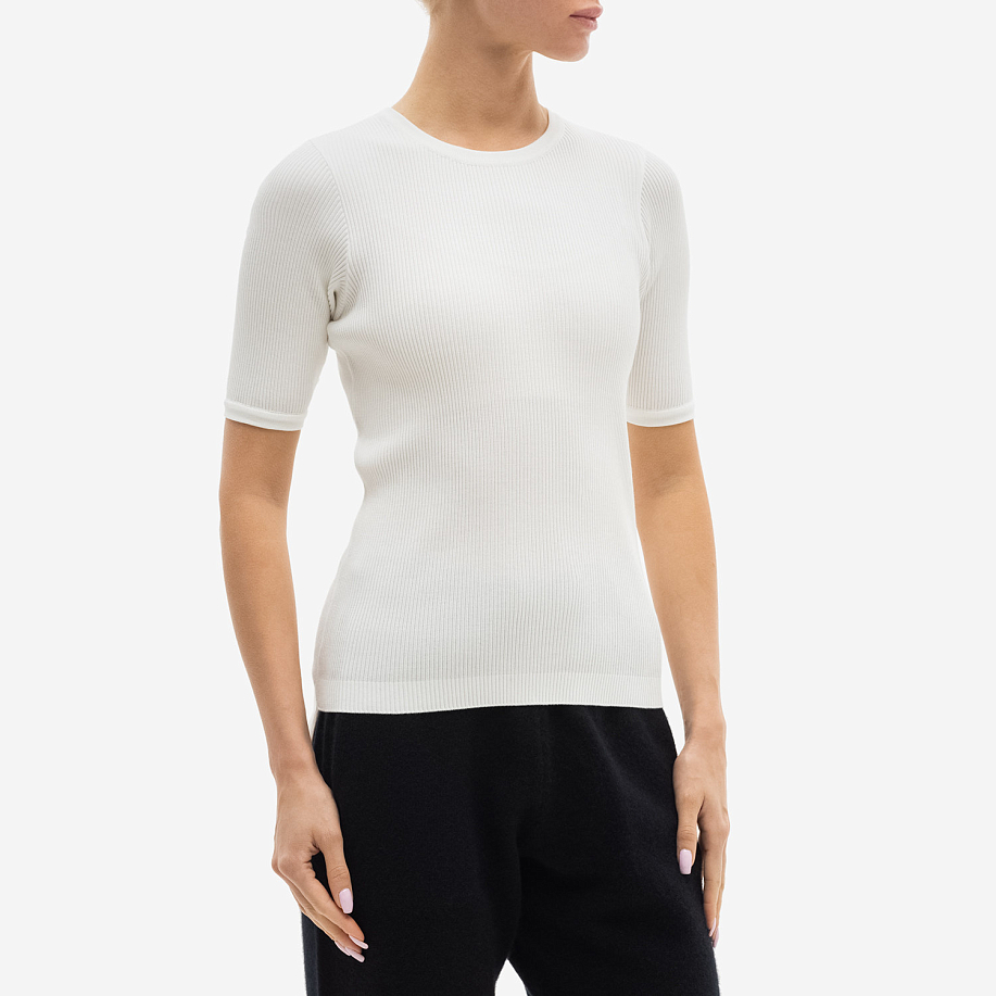 Футболка AURALEE GIZA HIGH GAUGE RIB KNIT TEE White - 2 фото Футболка AURALEE GIZA HIGH GAUGE RIB KNIT TEE в интернет магазине Peakwww.peakstore.ru - 2 фото