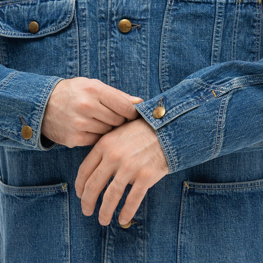 Джинсовая куртка ORSLOW 1950'S COVERALL USED WASH в интернет-магазине Peak Conceptwww.peakstore.ru - 7 фото