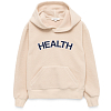 Толстовка SPORTY & RICH SHERPA FLEECE CROPPED HOODIE CREAM