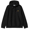 Толстовка CARHARTT WIP HOODED AMERICAN SCRIPT SWEATSHIRT BLACK