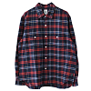 Рубашка SOUTH2 WEST8 WORK SHIRT - COTTON BRUSHED PLAID NAVY
