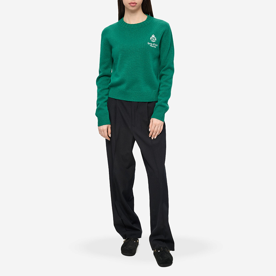 Свитер SPORTY & RICH CROWN CASHMERE CREWNECK в интернет магазине Peakwww.peakstore.ru - 4 фото