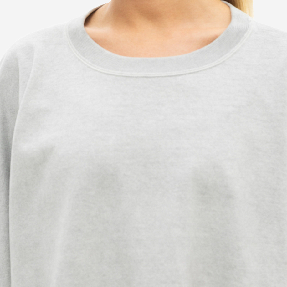 Лонгслив YLEVE PIGMENT DYE OPEN END COTTON P/O LIGHT GREY - 5 фото Лонгслив YLEVE PIGMENT DYE OPEN END COTTON P/O в интернет магазине Peakwww.peakstore.ru - 5 фото