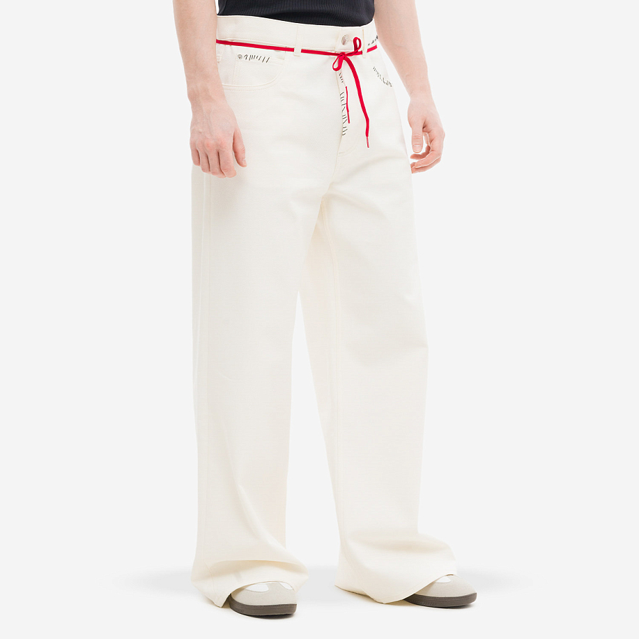Брюки MARNI LILY WHITE COTTON PANTS в интернет магазине Peakwww.peakstore.ru - 6 фото