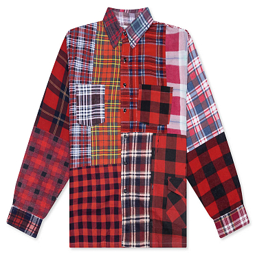 Рубашка NEEDLES Rebuild  Flannel Shirt Straight HEM Shirt SS26 