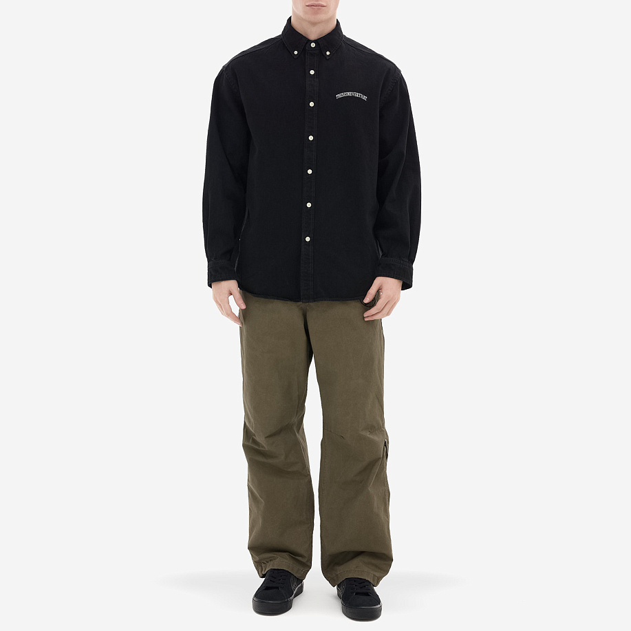 Рубашка THISISNEVERTHAT WASHED DENIM SHIRT в интернет магазине Peakwww.peakstore.ru - 4 фото