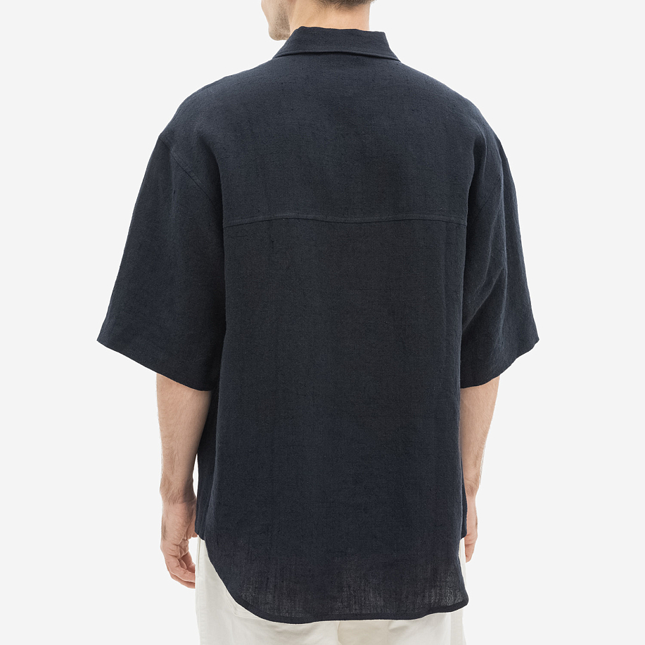 Рубашка AURALEE DOUBLE CLOTH LINEN HAND SEWN HALF SLEEVED SHIRT в интернет магазине Peakwww.peakstore.ru - 3 фото
