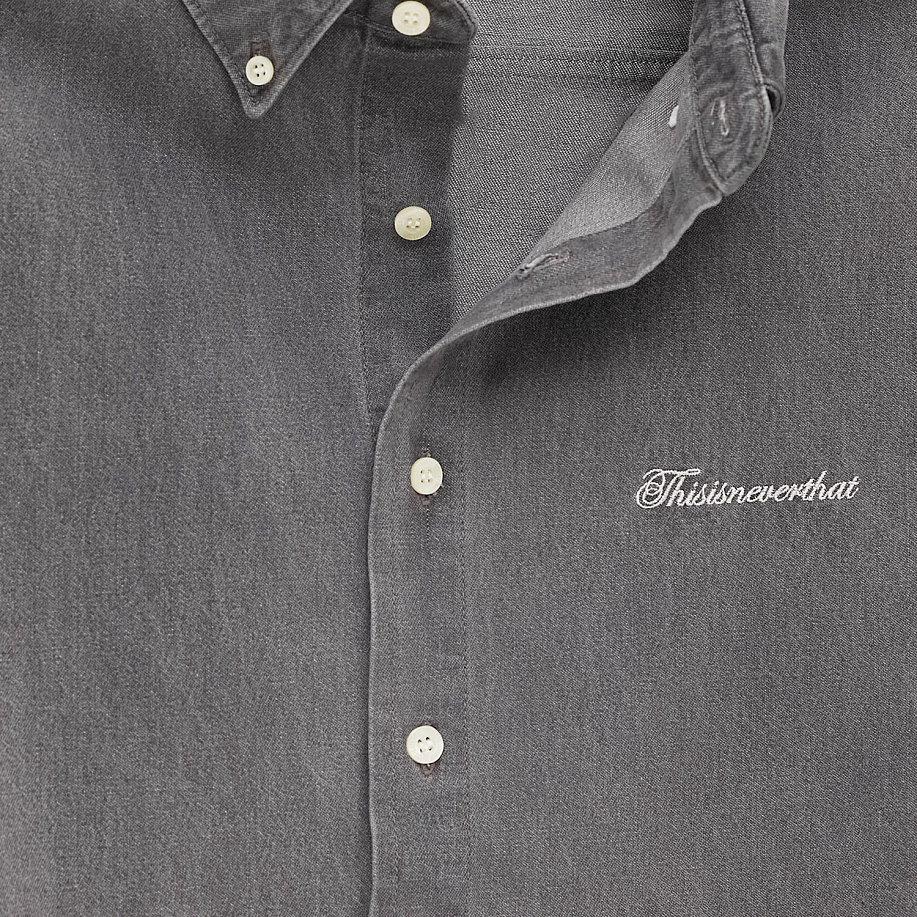 Рубашка THISISNEVERTHAT WASHED DENIM S/S SHIRT в интернет-магазине Peak Conceptwww.peakstore.ru - 7 фото