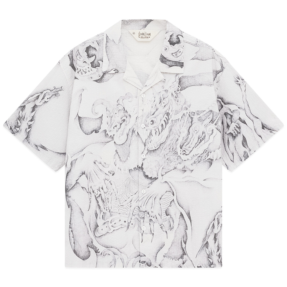 Рубашка BRAIN DEAD DRAGONSPEAKER SEERSUCKER S/S BUTTON UP SHIRT в интернет магазине Peakwww.peakstore.ru - 3 фото