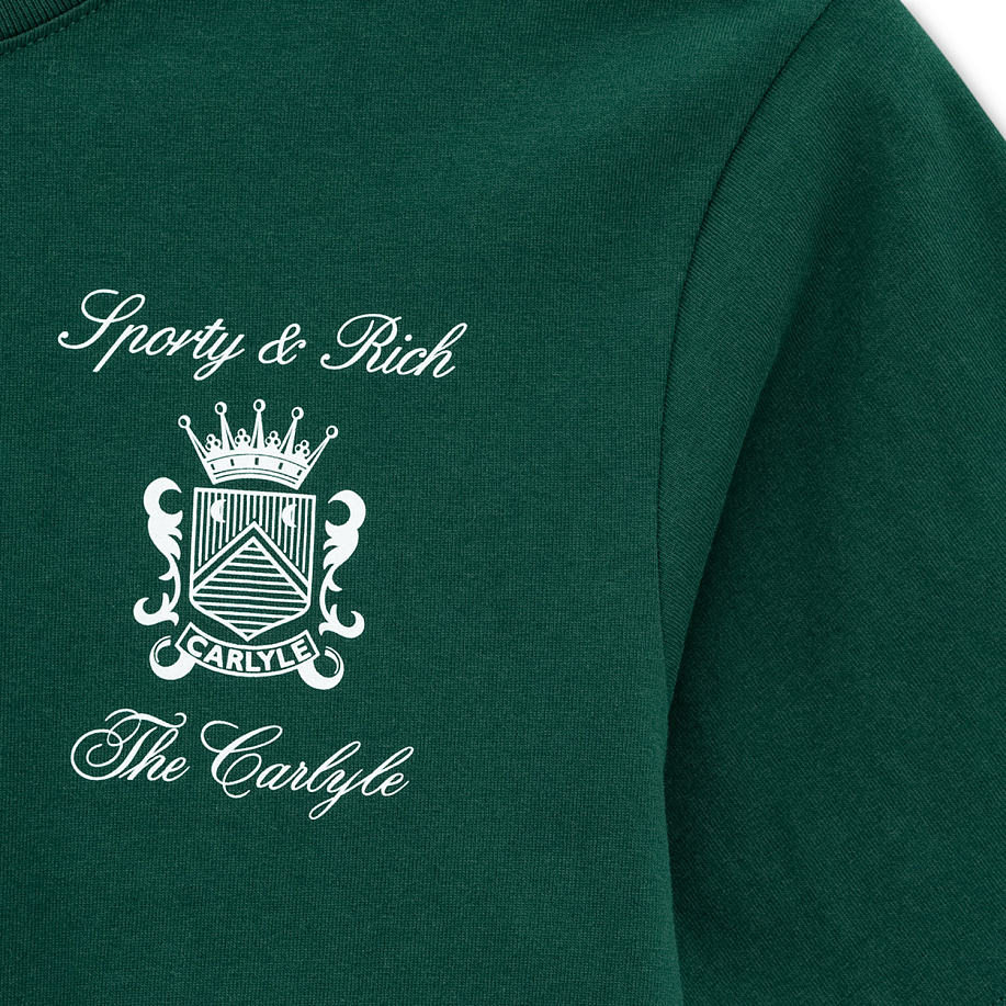 Футболка SPORTY & RICH CARLYLE CREST TSHIRT в интернет магазине Peakwww.peakstore.ru - 7 фото