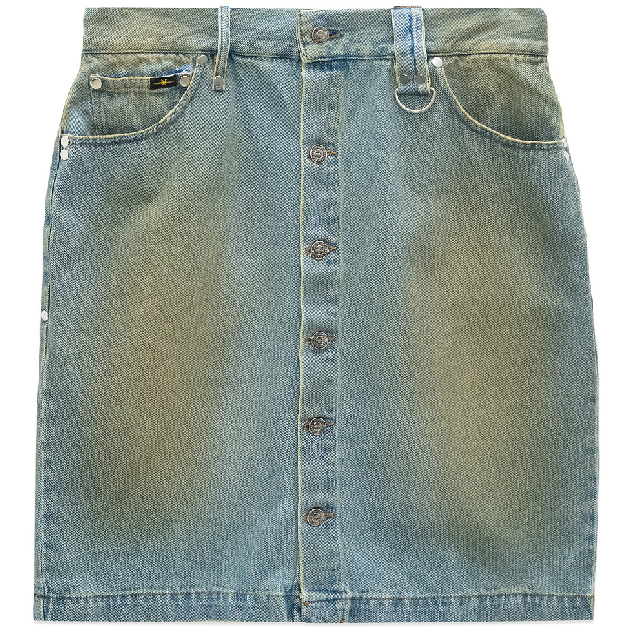 Джинсовая юбка PHIPPS STUD DENIM SKIRT MID-VINTAGE в интернет магазине Peakwww.peakstore.ru - 2 фото
