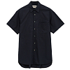Рубашка YOKE BOXY REGULAR COLLAR SHIRT S/S BLACK