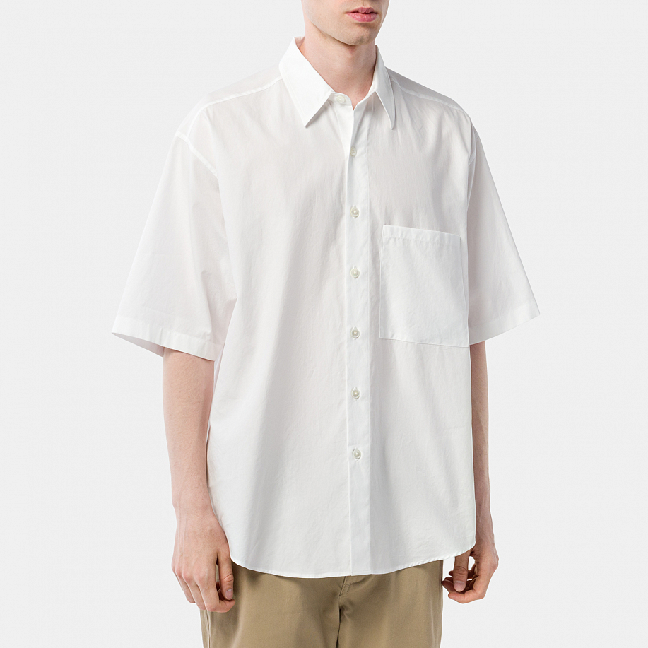 Рубашка AURALEE WASHED FINX TWILL BIG HALF SLEEVED SHIRTS в интернет магазине Peakwww.peakstore.ru - 2 фото