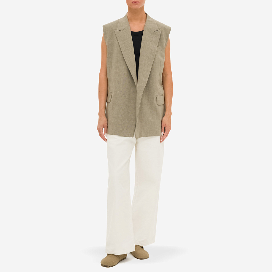 Жилет YLEVE HIGH TWIST SUMMER WOOL OXFORD N/S JK в интернет магазине Peakwww.peakstore.ru - 6 фото