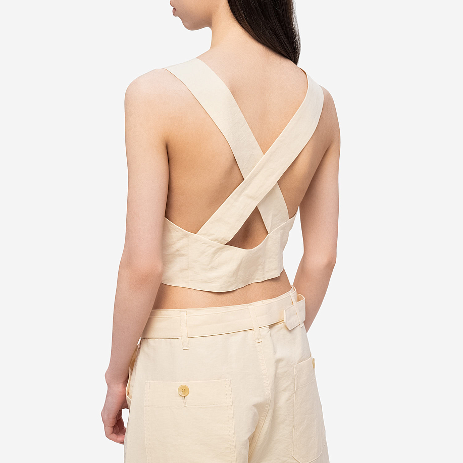 Майка AURALEE HIGH DENSITY FINX LINEN WEATHER TANK в интернет-магазине Peak Conceptwww.peakstore.ru - 3 фото