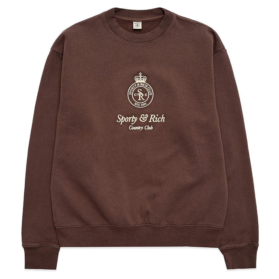 Толстовка SPORTY & RICH CROWN EMBROIDERED CREWNECK в интернет-магазине Peak Conceptwww.peakstore.ru - 1 фото