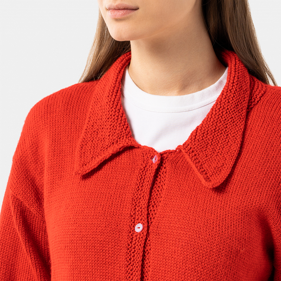 Рубашка VEREJA ДЛИННАЯ КРАСНАЯ в интернет магазине Peakwww.peakstore.ru - 6 фото