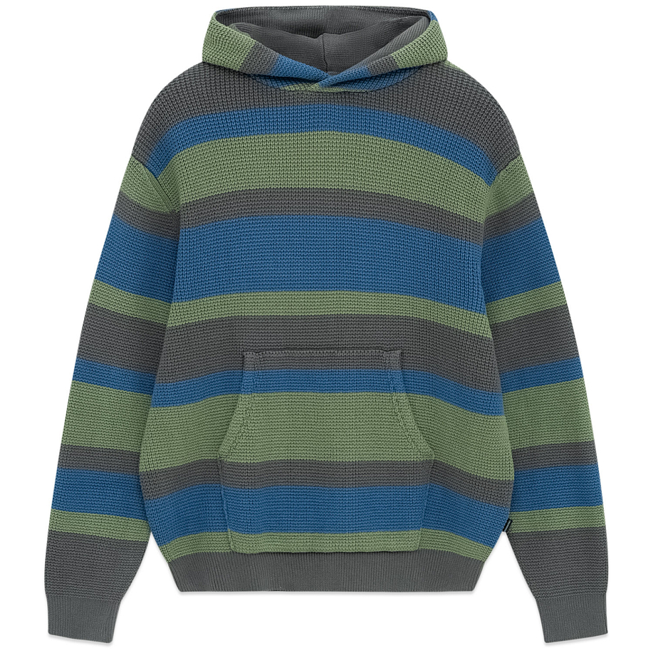 Толстовка THISISNEVERTHAT STRIPED WAFFLE KNIT HOODIE GREY - 1 фото Толстовка THISISNEVERTHAT STRIPED WAFFLE KNIT HOODIE в интернет магазине Peakwww.peakstore.ru - 1 фото