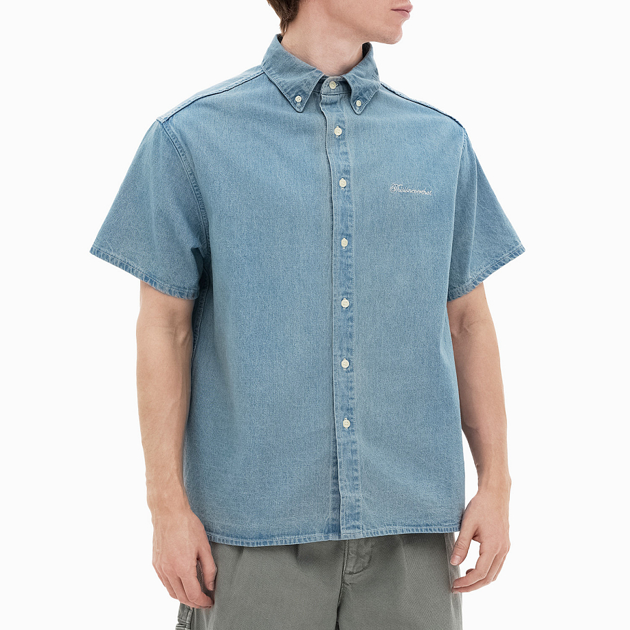 Рубашка THISISNEVERTHAT WASHED DENIM S/S SHIRT в интернет-магазине Peak Conceptwww.peakstore.ru - 26 фото