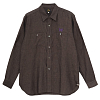 Рубашка NEEDLES WORK SHIRT - LINEN CHAMBRAY Charcoal