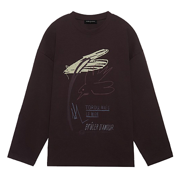 Лонгслив BRULER D'AMOUR Longsleeve “l’oiseau” SS26 
