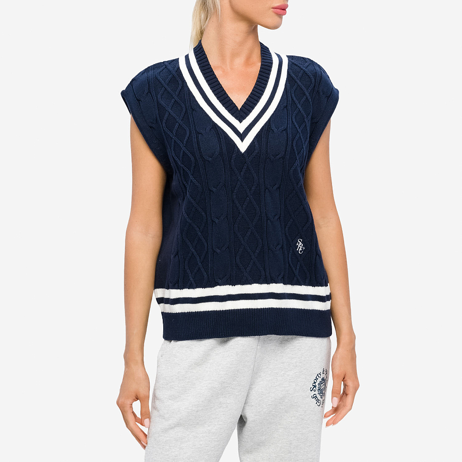 Жилет SPORTY & RICH SRC CABLEKNIT VEST в интернет-магазине Peak Conceptwww.peakstore.ru - 2 фото
