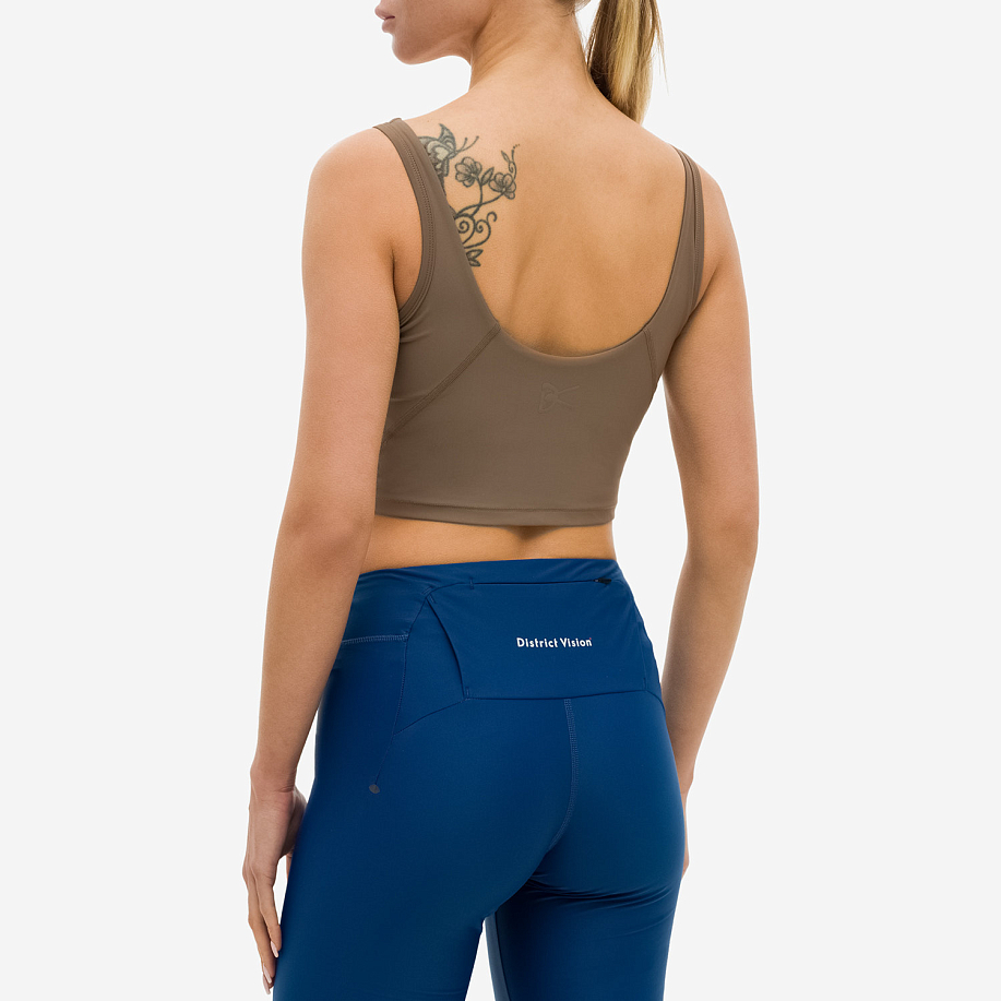 Топ DISTRICT VISION CROPPED RECYCLED LIGHT SUPPORT BRA в интернет магазине Peakwww.peakstore.ru - 3 фото