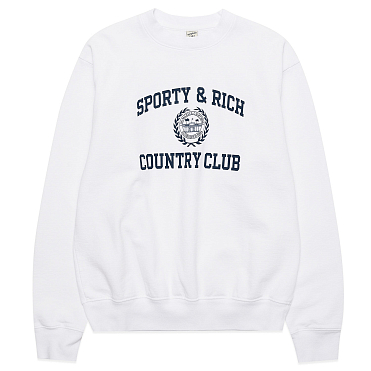 Толстовка Sporty & Rich Varsity Crest Crewneck FW24 