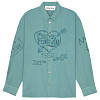 Рубашка ETUDES ILLUSION GRAFFITI DYED BLUE