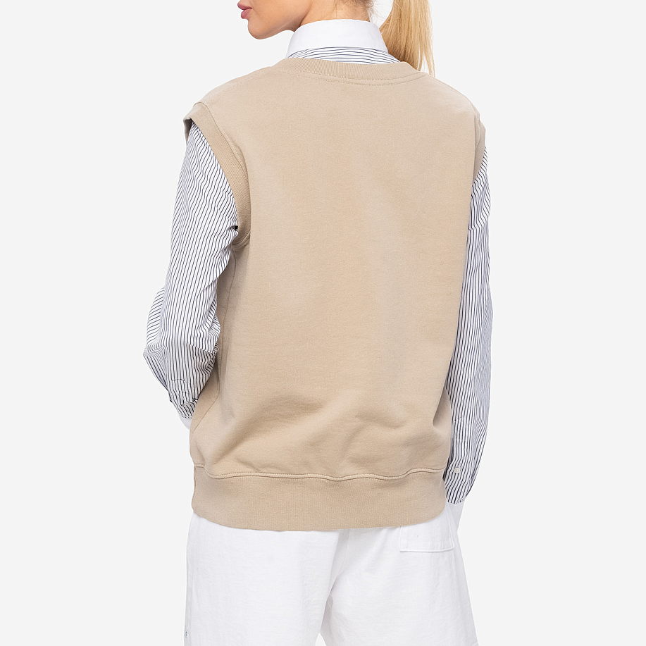 Жилет SPORTY & RICH SERIF LOGO EMBROIDERED V NECK VEST в интернет магазине Peakwww.peakstore.ru - 12 фото