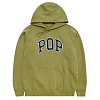 Толстовка POP TRADING COMPANY arch hooded sweat LODEN GREEN