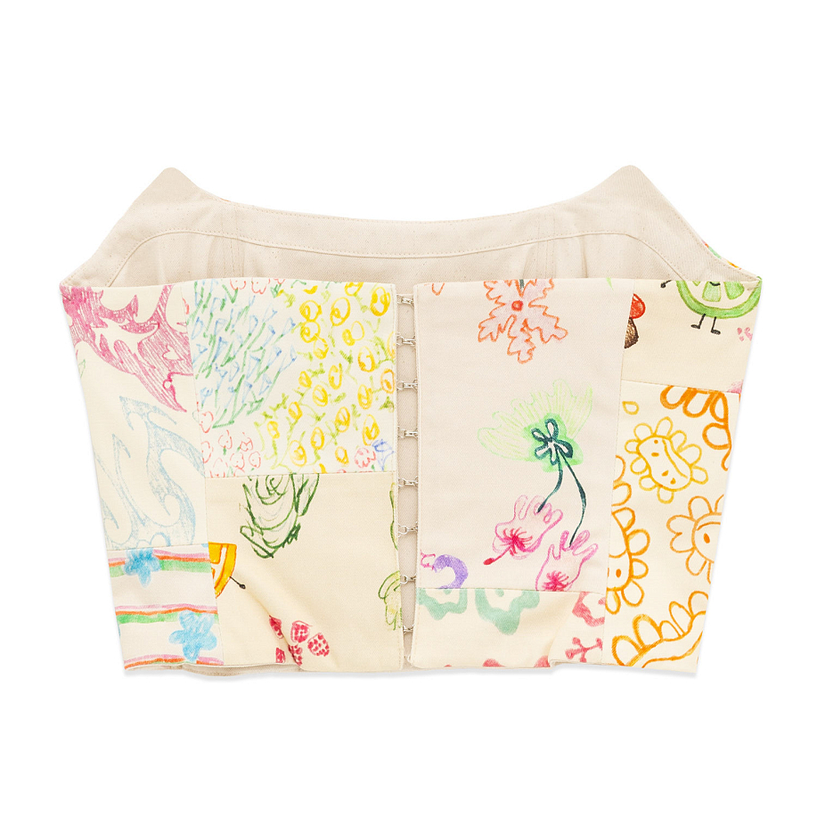 Топ COLLINA STRADA PATCHWORK CORSET - 9 фото Топ COLLINA STRADA PATCHWORK CORSET в интернет магазине Peakwww.peakstore.ru - 9 фото