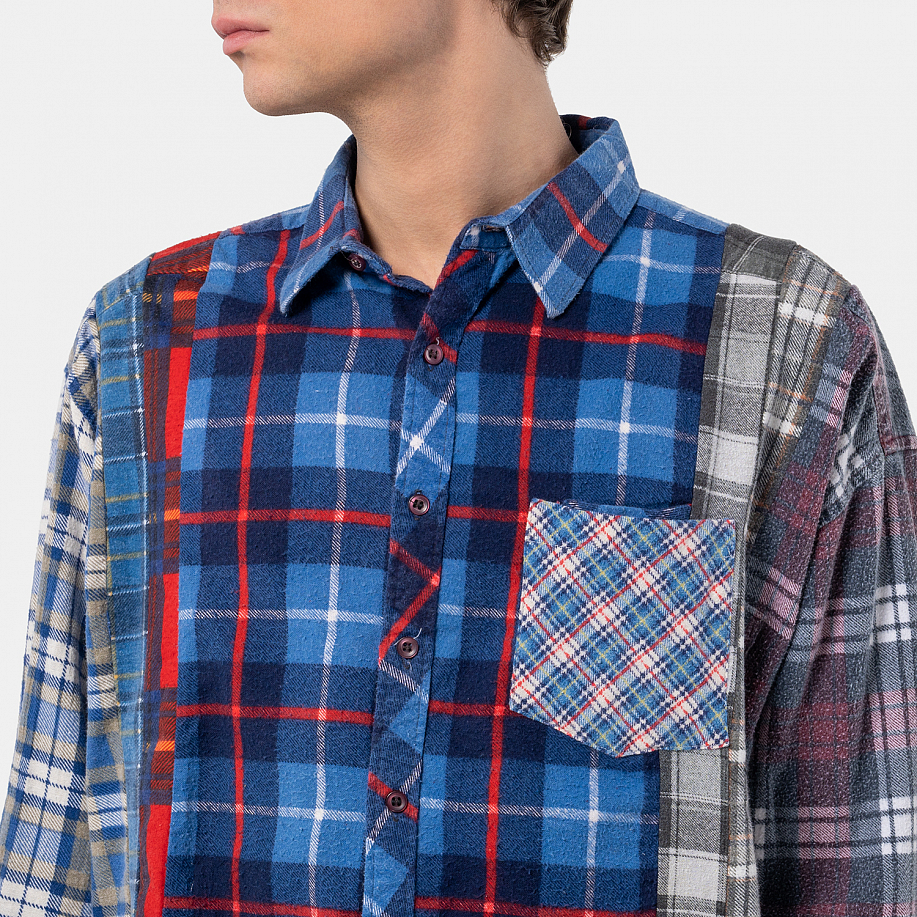 Рубашка NEEDLES 7 CUTS WIDE SHIRT - 5 фото Рубашка NEEDLES 7 CUTS WIDE SHIRT в интернет магазине Peakwww.peakstore.ru - 5 фото