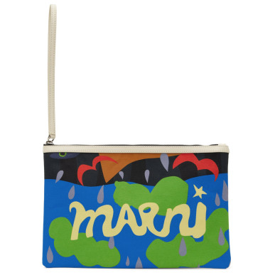 Косметичка MARNI NO VACANCY INN - POUCH IN COATED CANVAS Косметичка MARNI NO VACANCY INN - POUCH IN COATED CANVAS в интернет магазине Peak