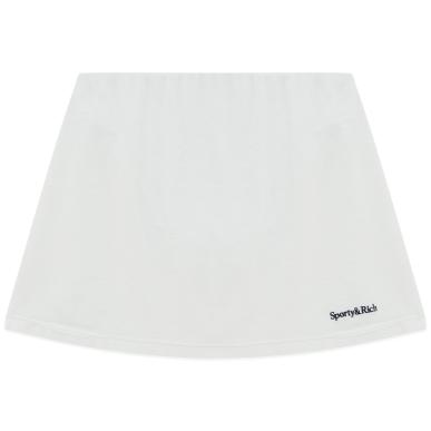 Юбка SPORTY & RICH SERIF LOGO EMBROIDERED MINI SKIRT Юбка SPORTY & RICH SERIF LOGO EMBROIDERED MINI SKIRT в интернет магазине Peak