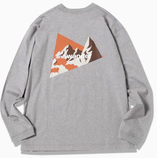 ЛОНГСЛИВ AND WANDER KNIFE RIDGE LONG SLEEVE T в интернет магазине Peakwww.peakstore.ru - 2 фото