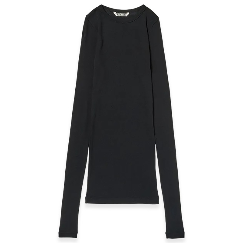 Лонгслив AURALEE WOOL SILK SOFT RIB L/S TEE в интернет-магазине Peak Conceptwww.peakstore.ru - 1 фото