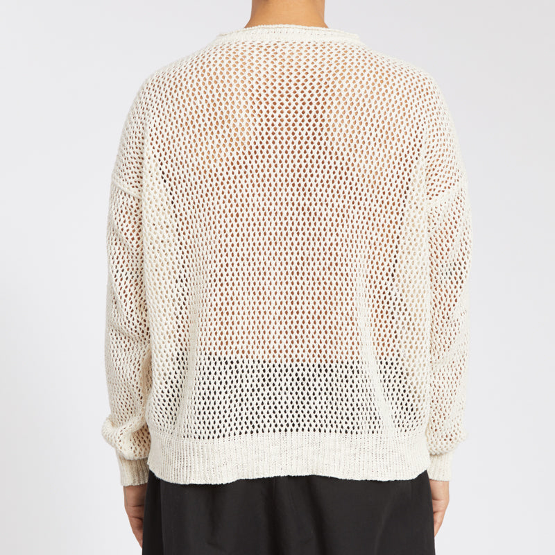 Свитер S.K. MANOR HILL OPEN KNIT SWEATER NATURAL - 3 фото Свитер S.K. MANOR HILL OPEN KNIT SWEATER NATURAL в интернет магазине Peakwww.peakstore.ru - 3 фото