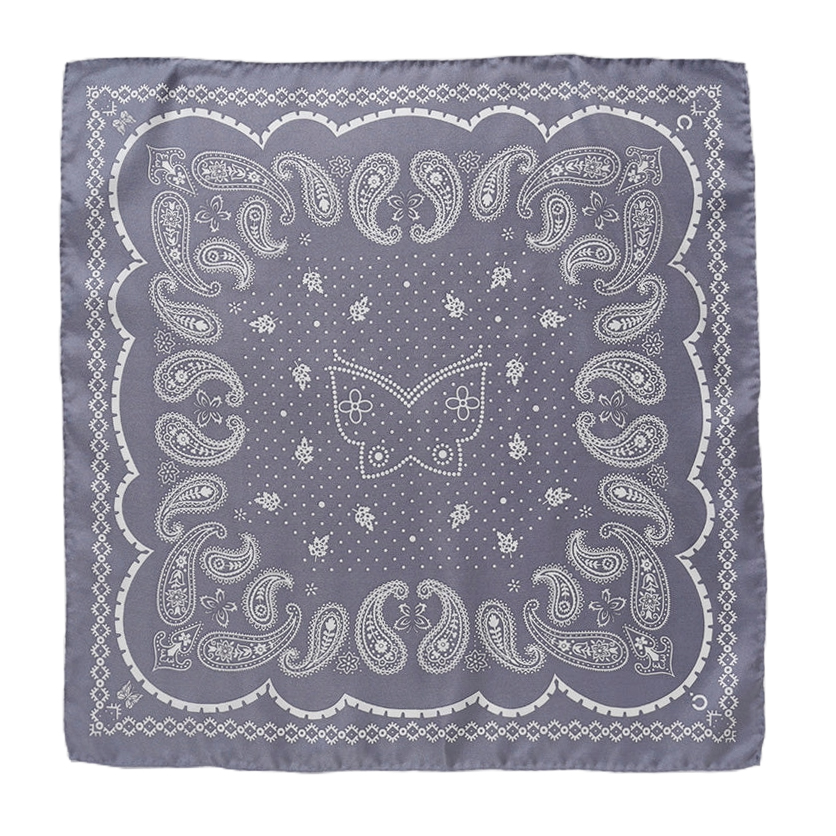 Бандана NOMA T.D. PAPILLON SILK TWILL SCARF NOMA T.D. & NEEDLES GRAY - 1 фото Бандана NOMA T.D. PAPILLON SILK TWILL SCARF NOMA T.D. & NEEDLES в интернет магазине Peakwww.peakstore.ru - 1 фото